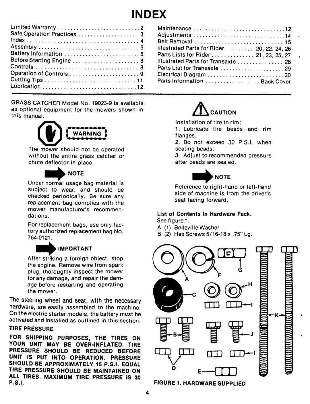 Bolens 13885-9, 13875-9 manual 