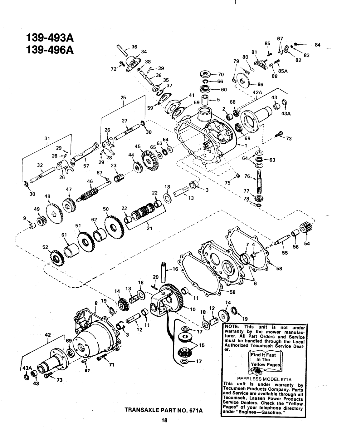 Bolens 139-496A, 139-493A manual 