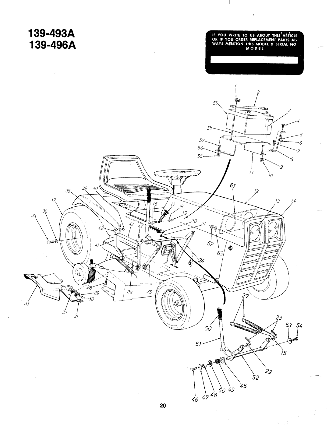 Bolens 139-496A, 139-493A manual 