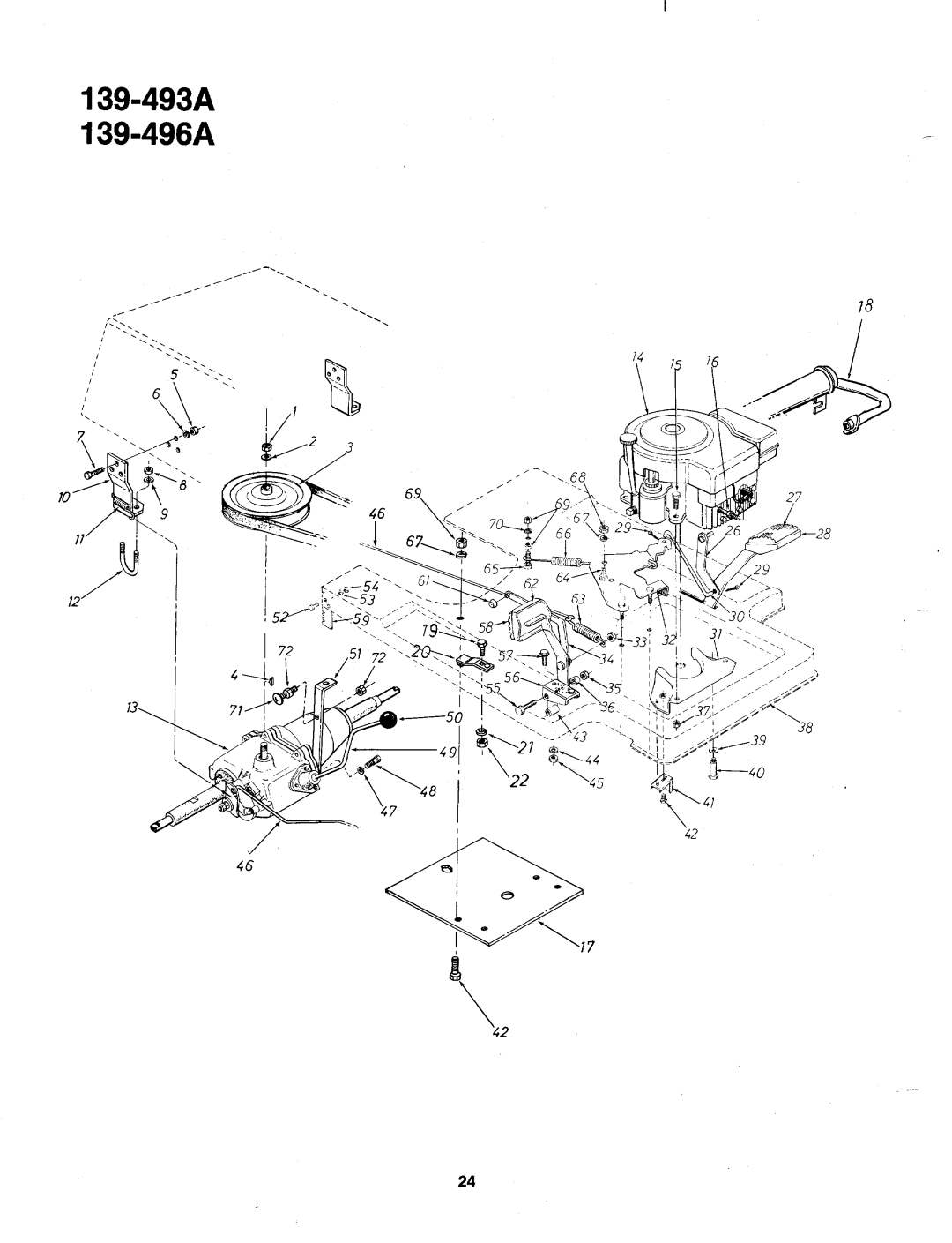 Bolens 139-496A, 139-493A manual 