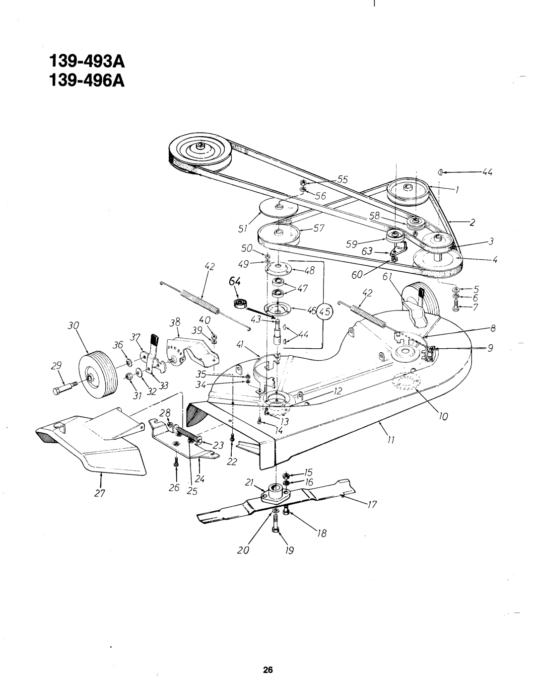 Bolens 139-496A, 139-493A manual 