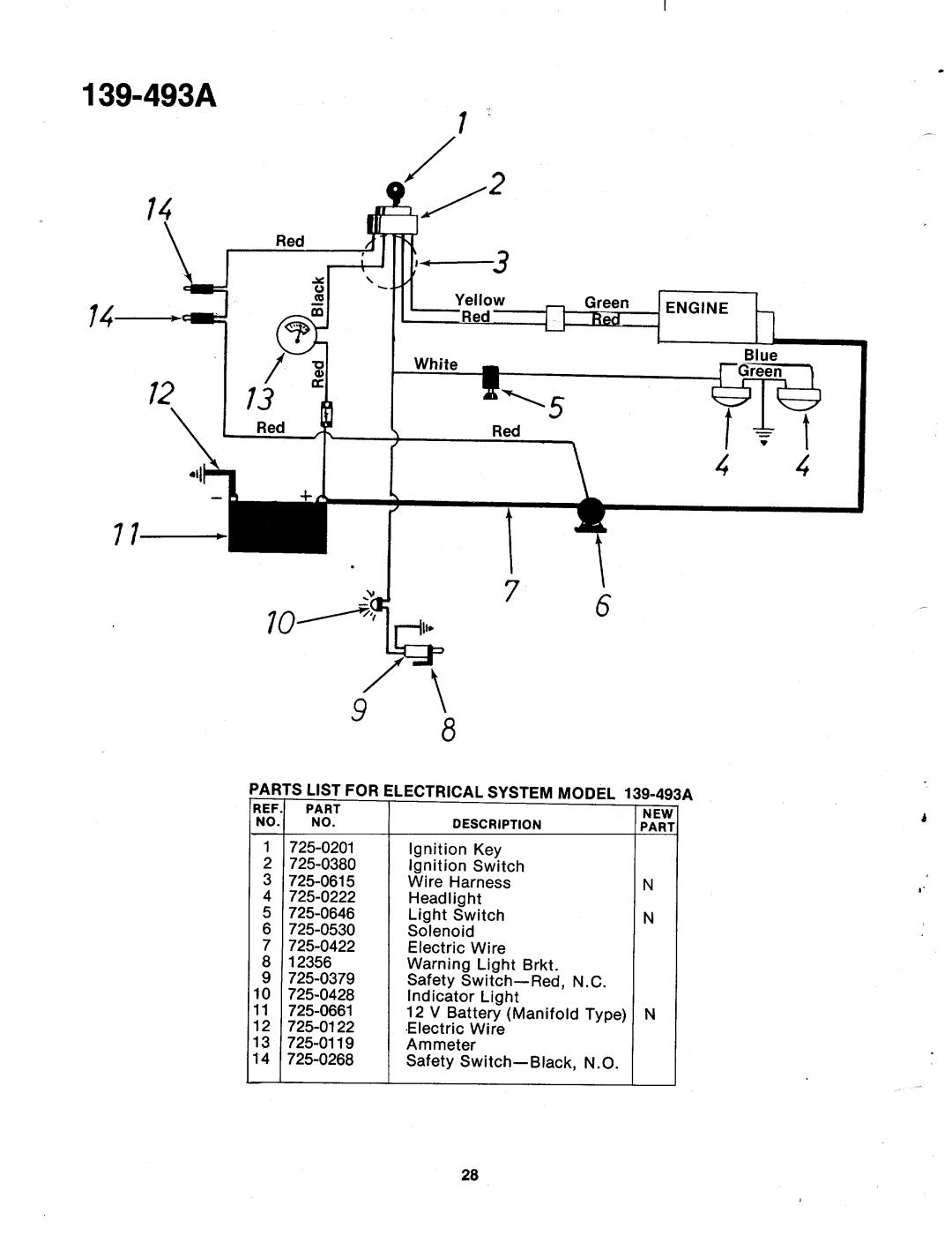 Bolens 139-496A, 139-493A manual 