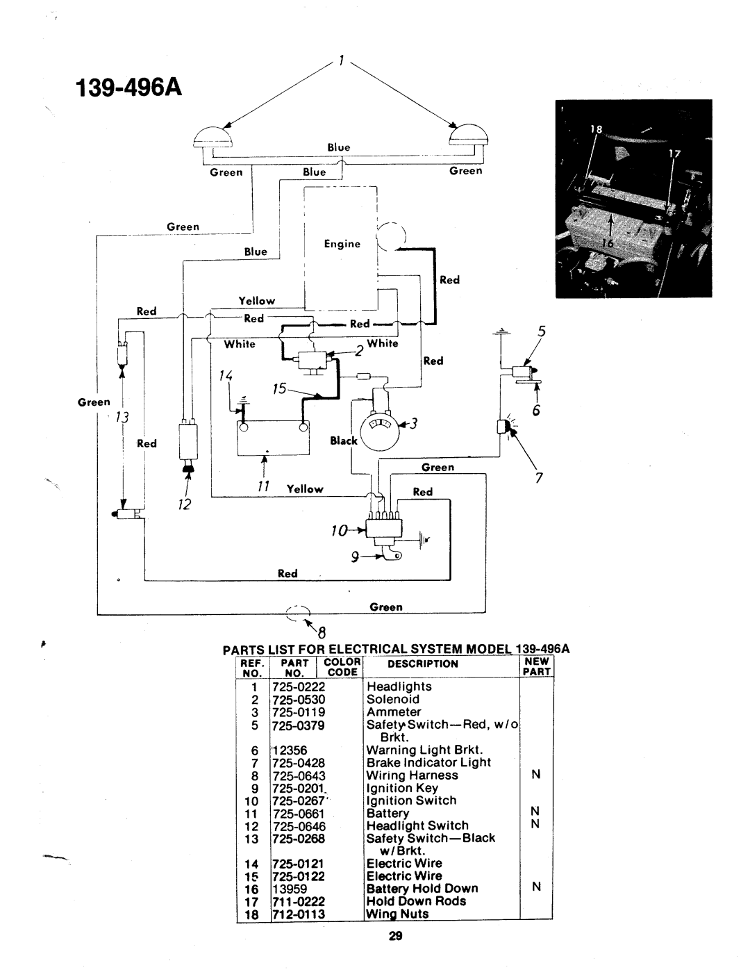 Bolens 139-493A, 139-496A manual 