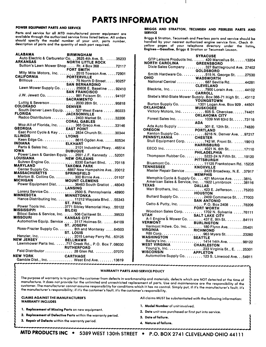 Bolens 139-493A, 139-496A manual 