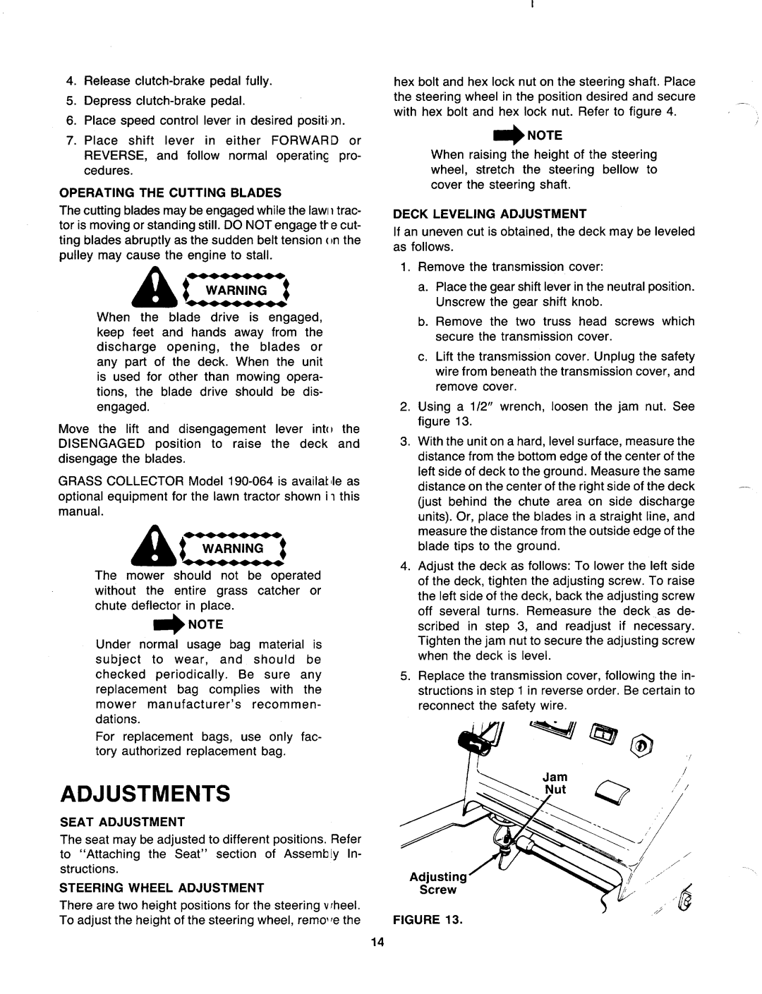 Bolens 139-684-401 manual 