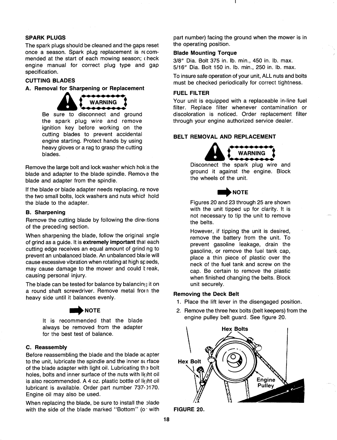 Bolens 139-684-401 manual 