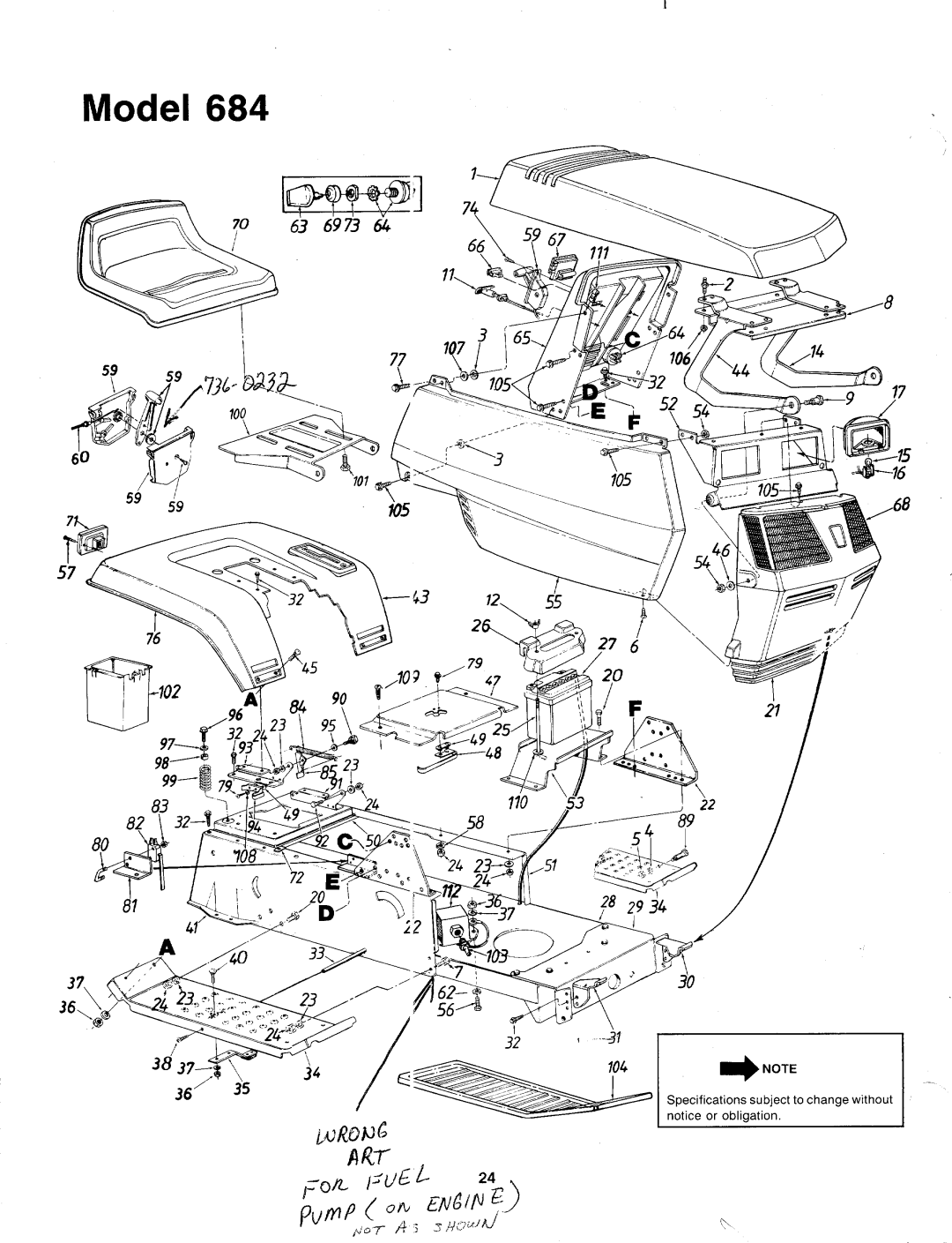 Bolens 139-684-401 manual 