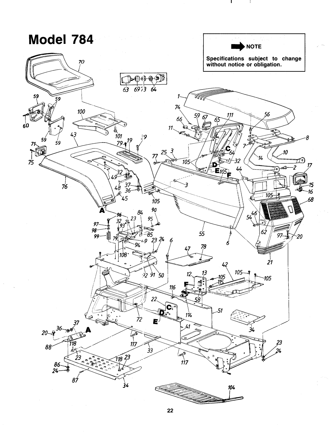 Bolens 139-784-401 manual 