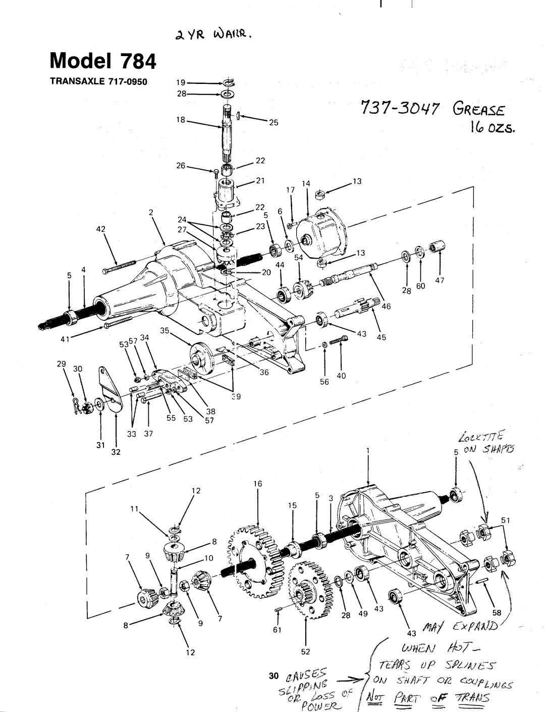 Bolens 139-784-401 manual 