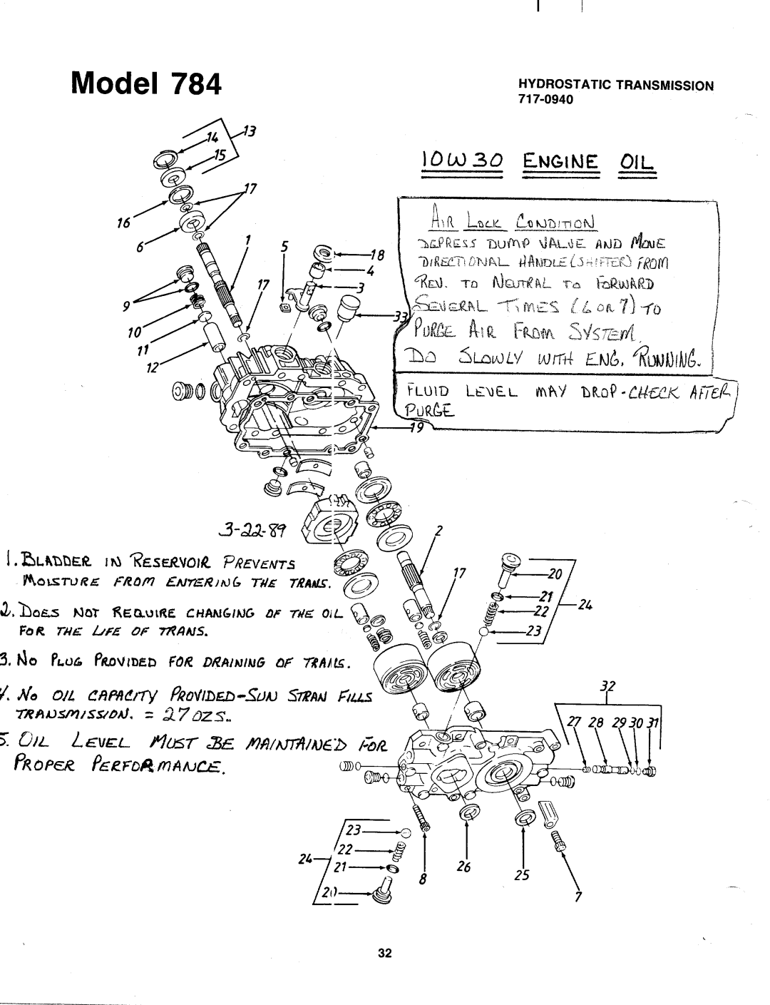 Bolens 139-784-401 manual 