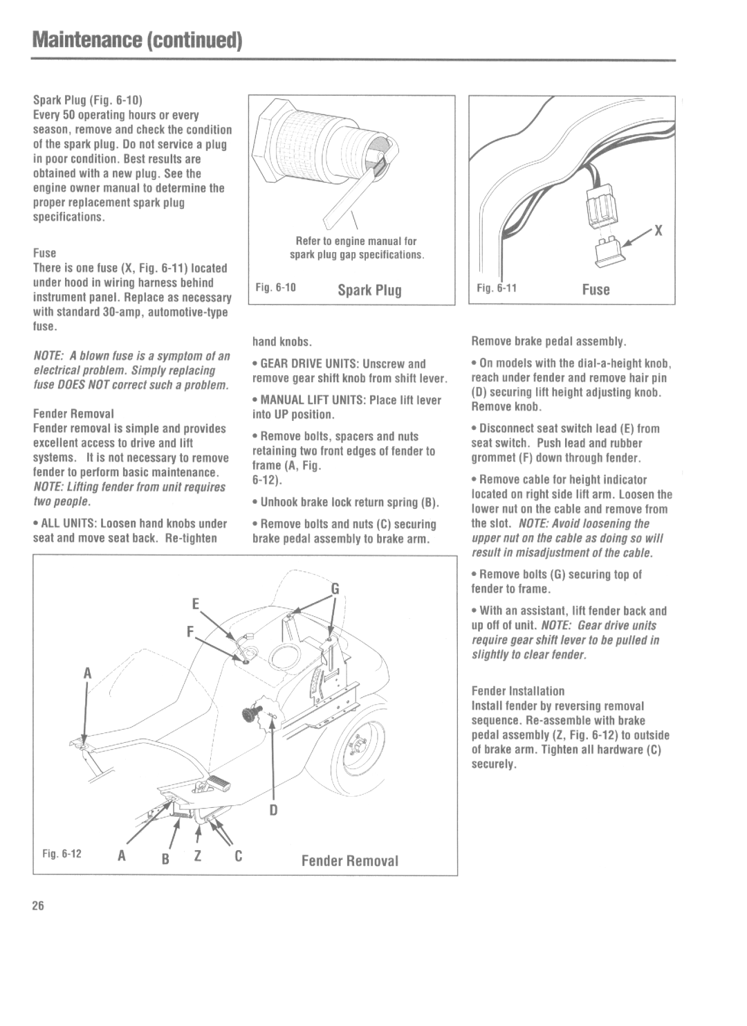 Bolens 1405, 1300 manual 