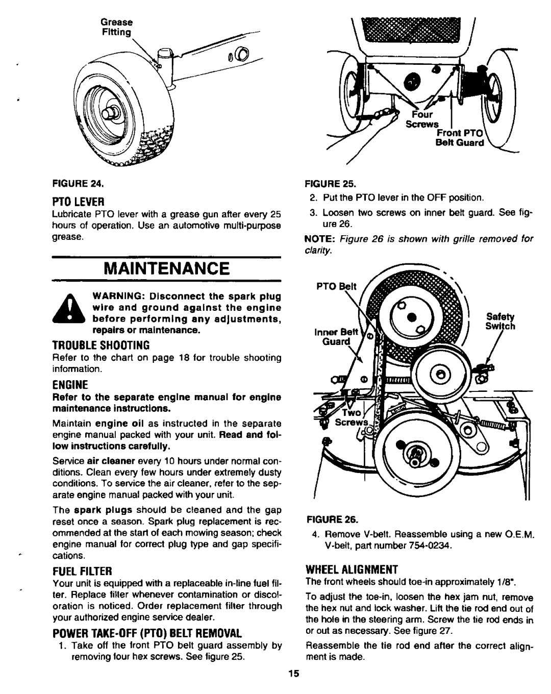 Bolens 143-998-190 manual 