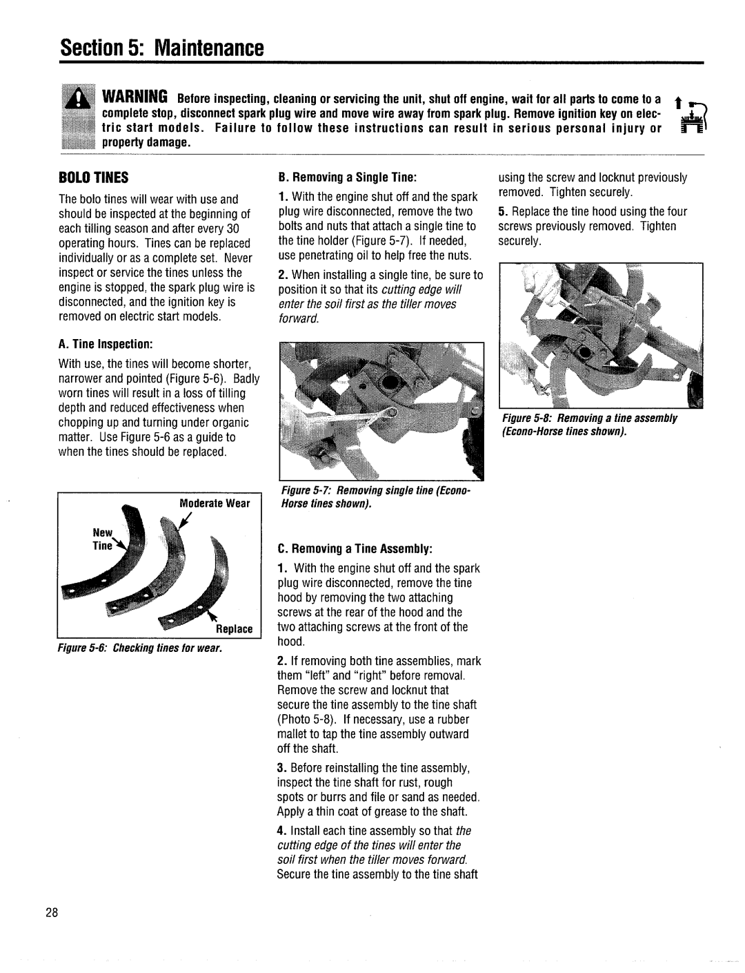 Bolens 15009, 12174, 15008, 12164 manual 