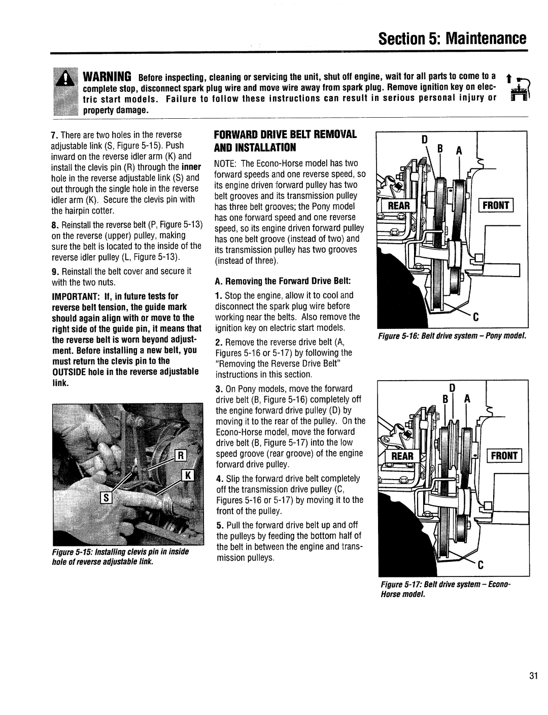 Bolens 12164, 15009, 12174, 15008 manual 