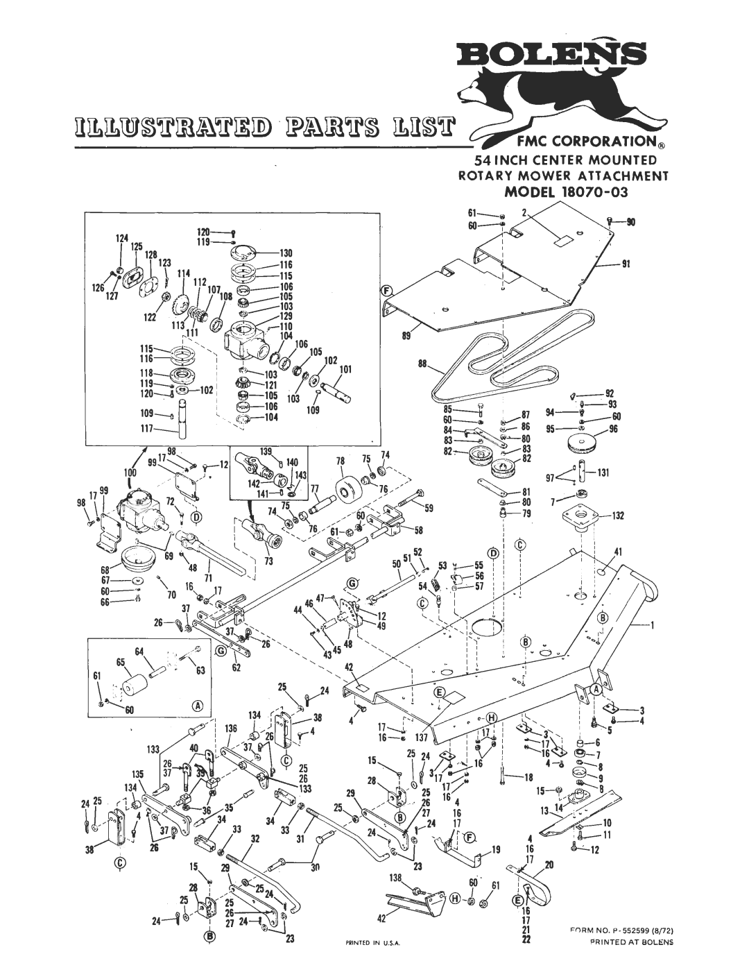 Bolens 18070-03 manual 