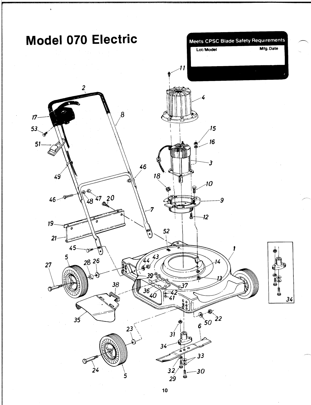 Bolens 185-070-000, 18070S, 82-0629 manual 