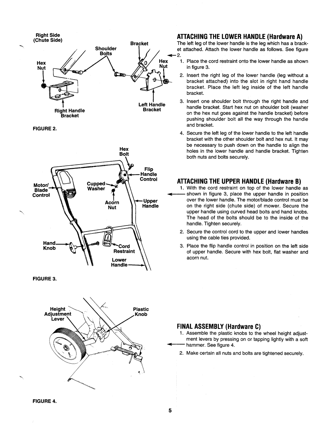 Bolens 183-427-000 manual 