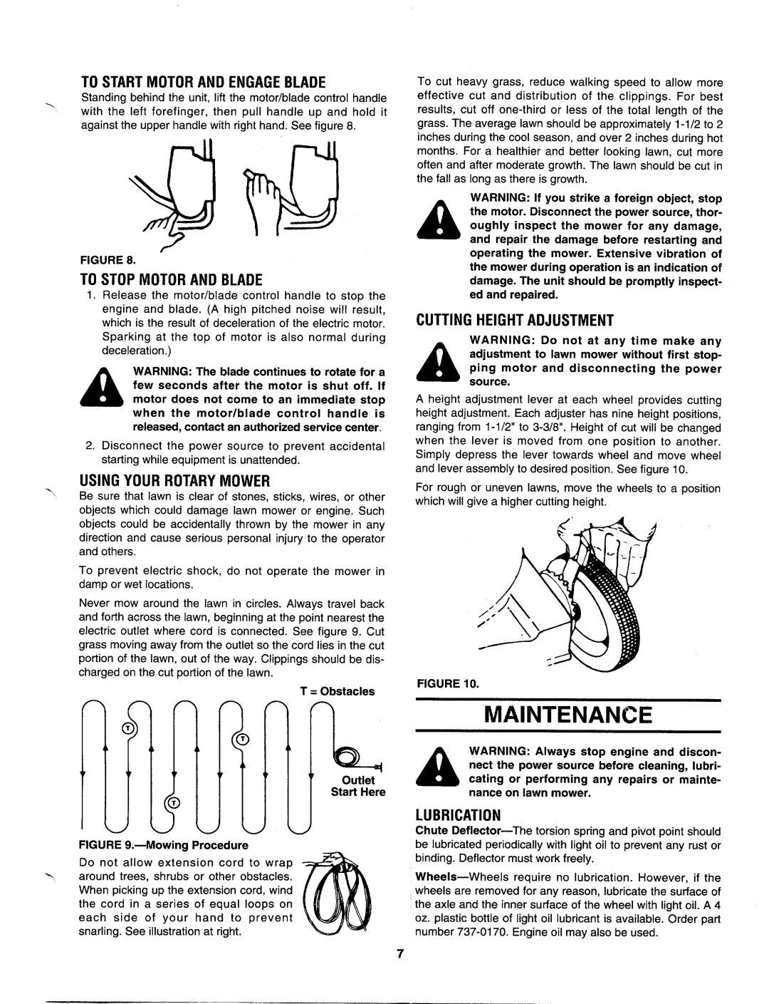 Bolens 183-427-000 manual 