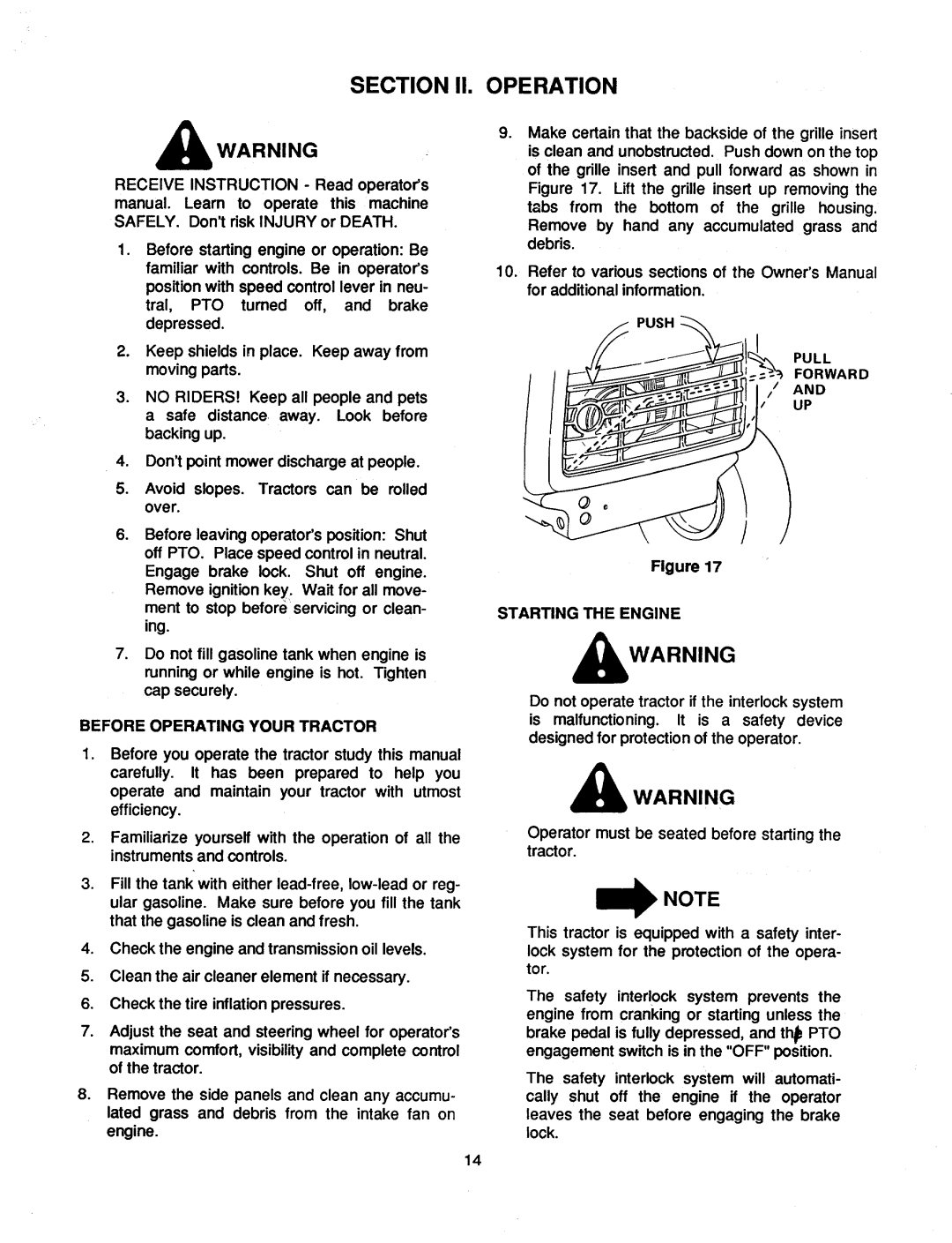 Bolens 1860 manual 