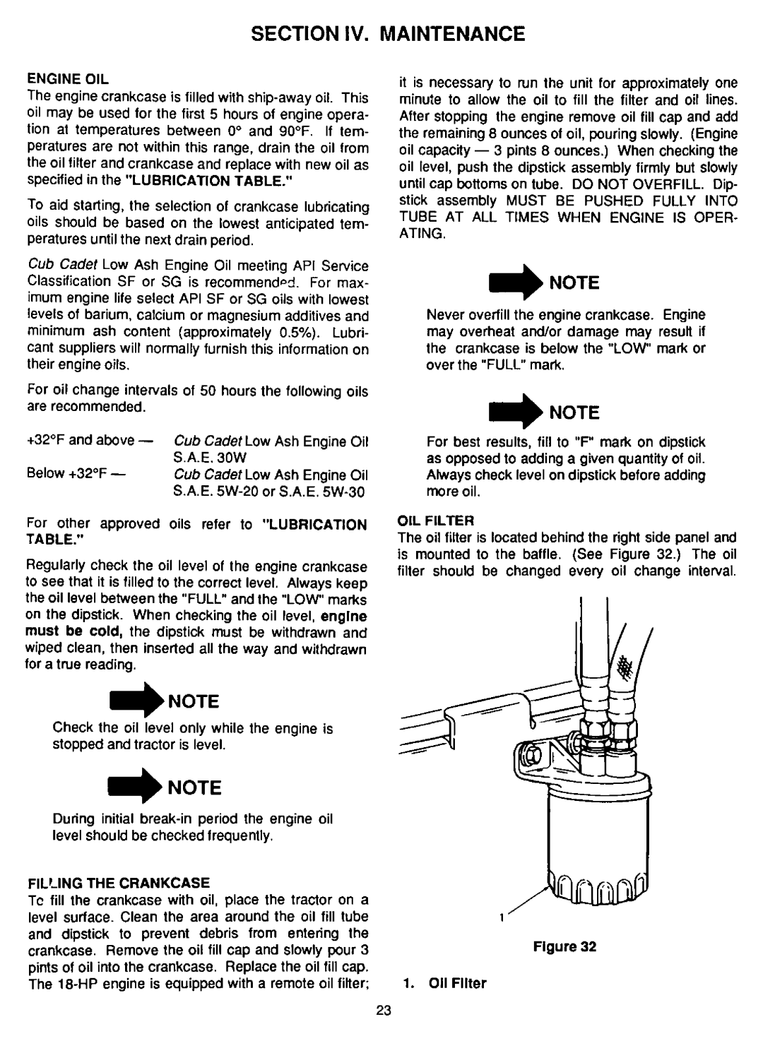 Bolens 1861, 1862 manual 