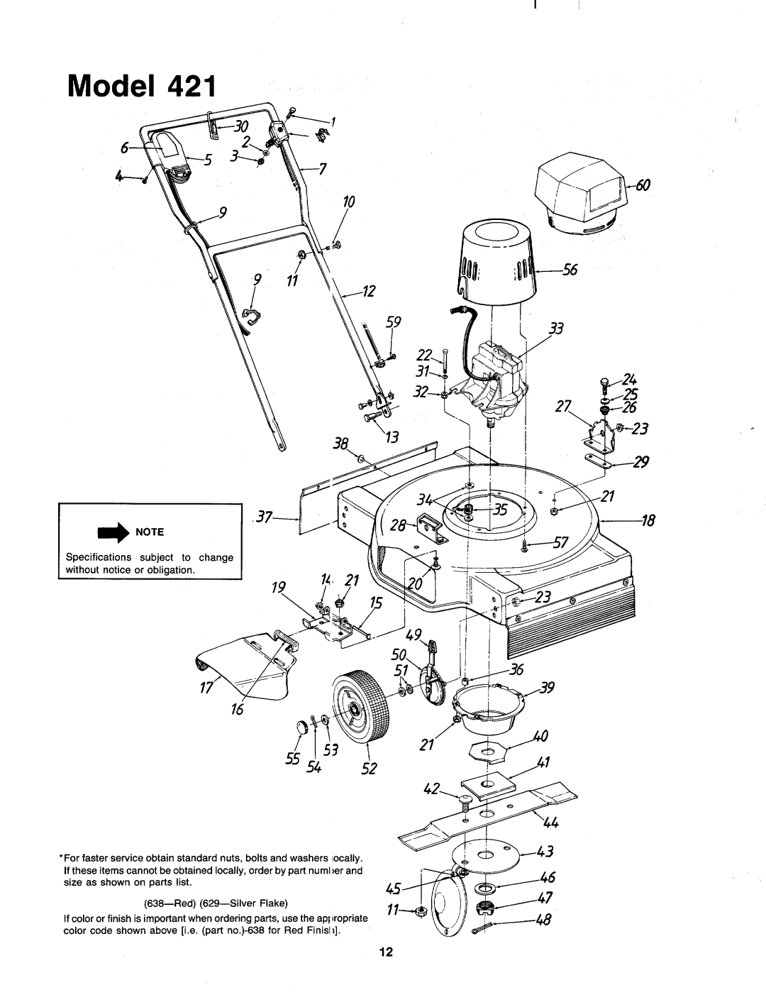 Bolens 188-421-000 manual 