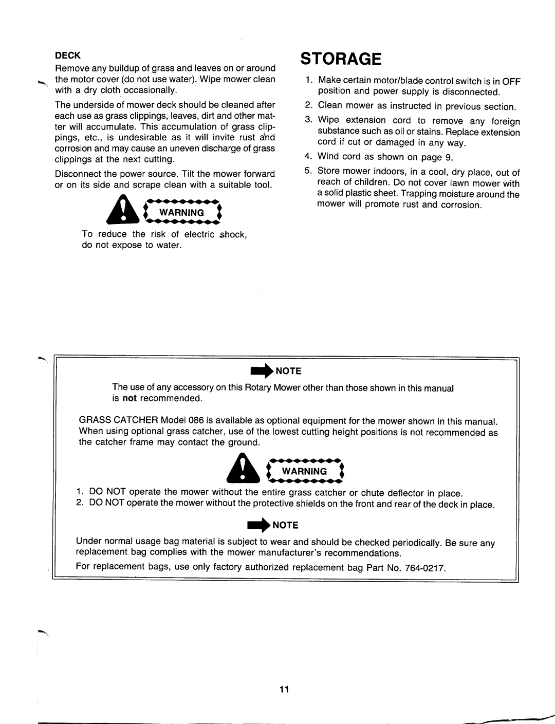 Bolens 189-421-000 manual 