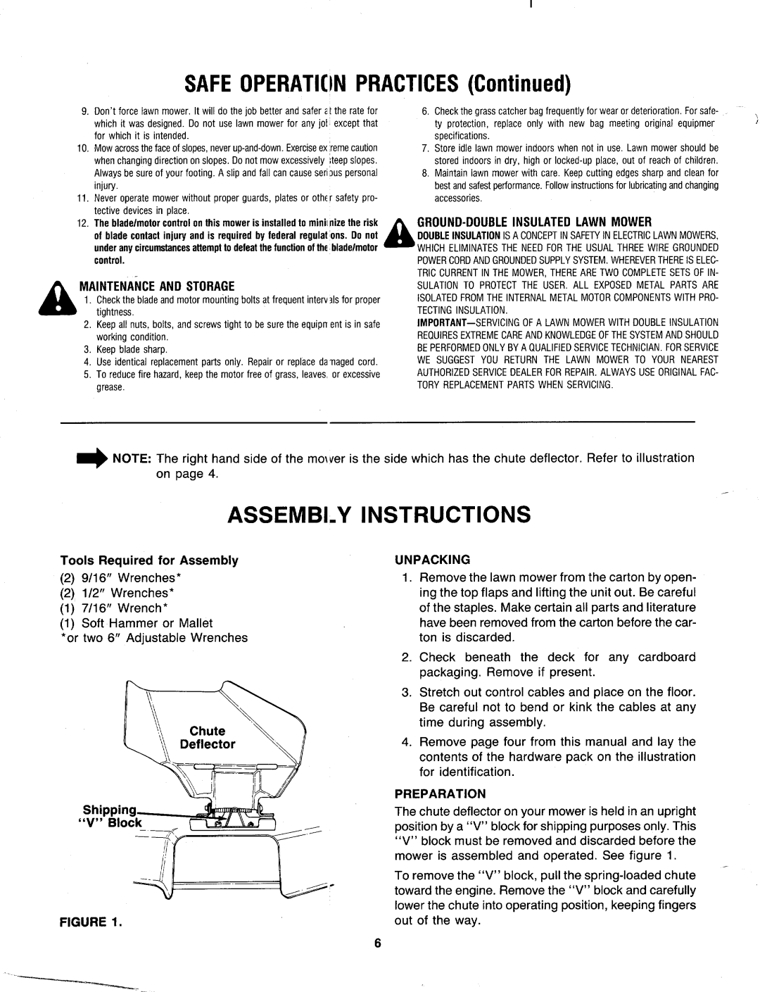 Bolens 189-421-000 manual 