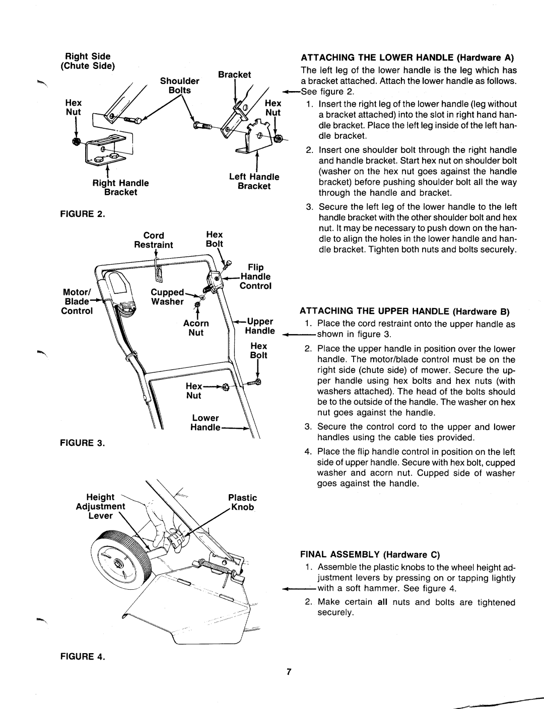 Bolens 189-421-000 manual 