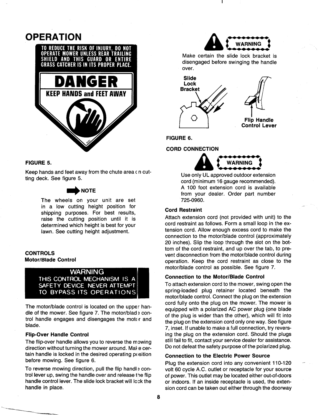 Bolens 189-421-000 manual 