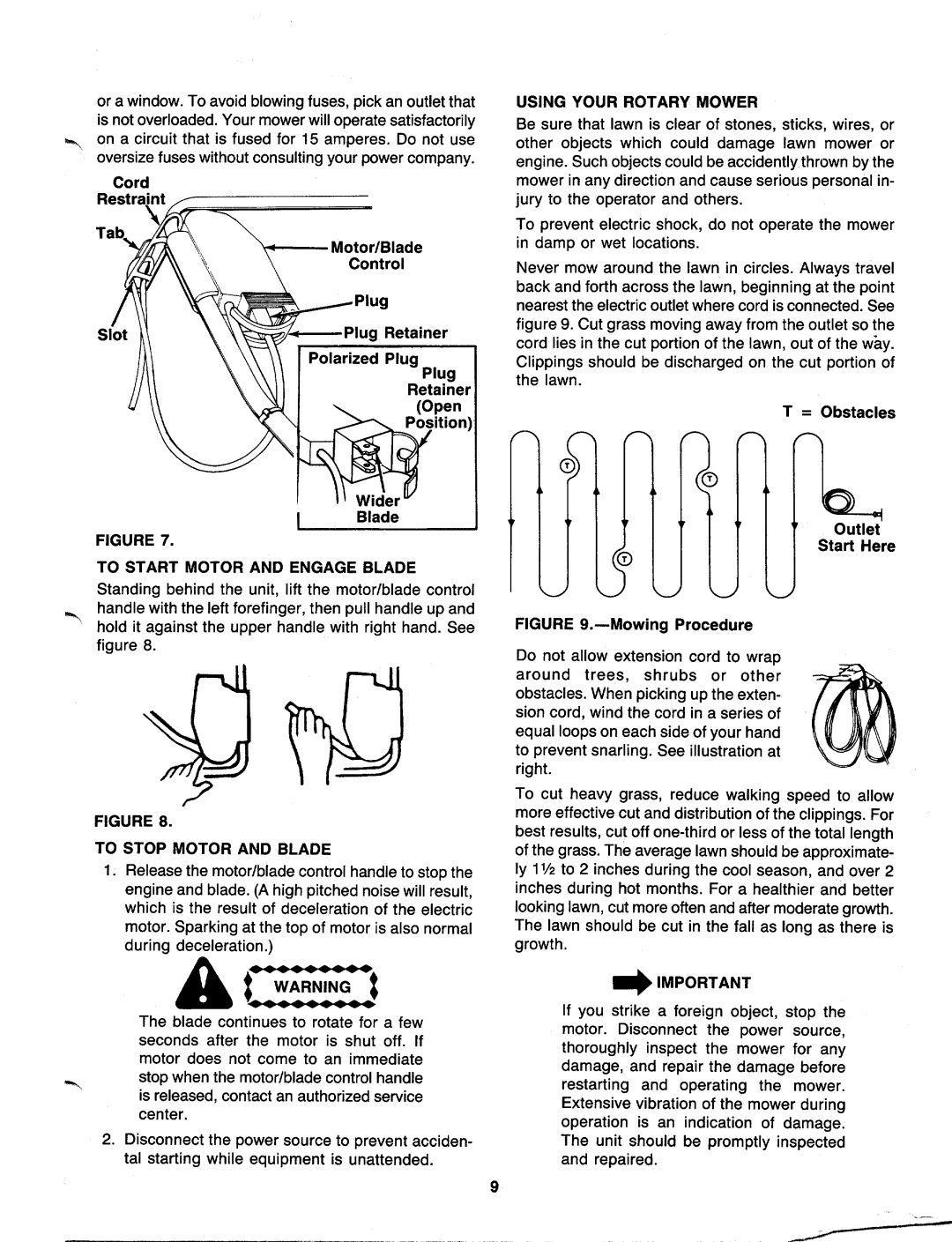 Bolens 189-421-000 manual 