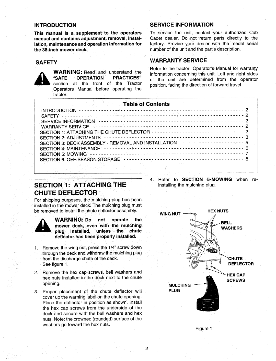 Bolens 190-250-100 manual 