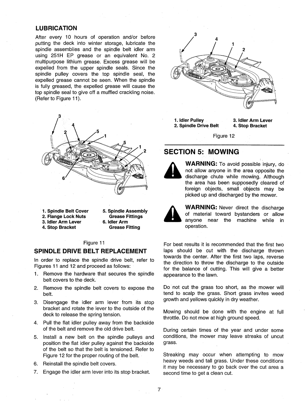 Bolens 190-250-100 manual 