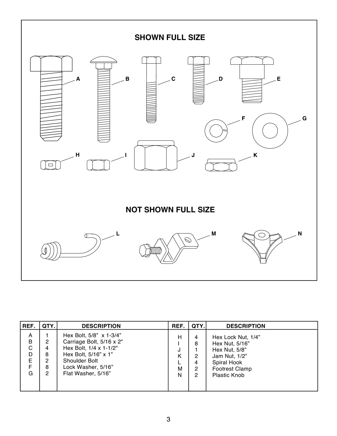 Bolens 190-751-OEM manual Not Shown Full Size, Description 
