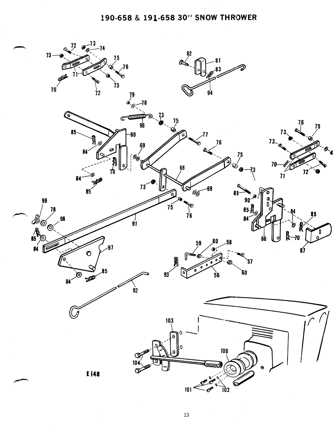 Bolens 190-658, 191-658 manual 