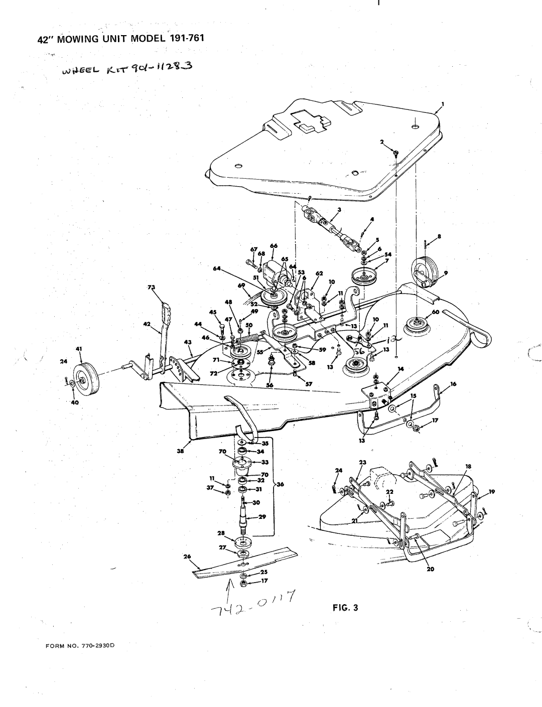 Bolens 191-761 manual 