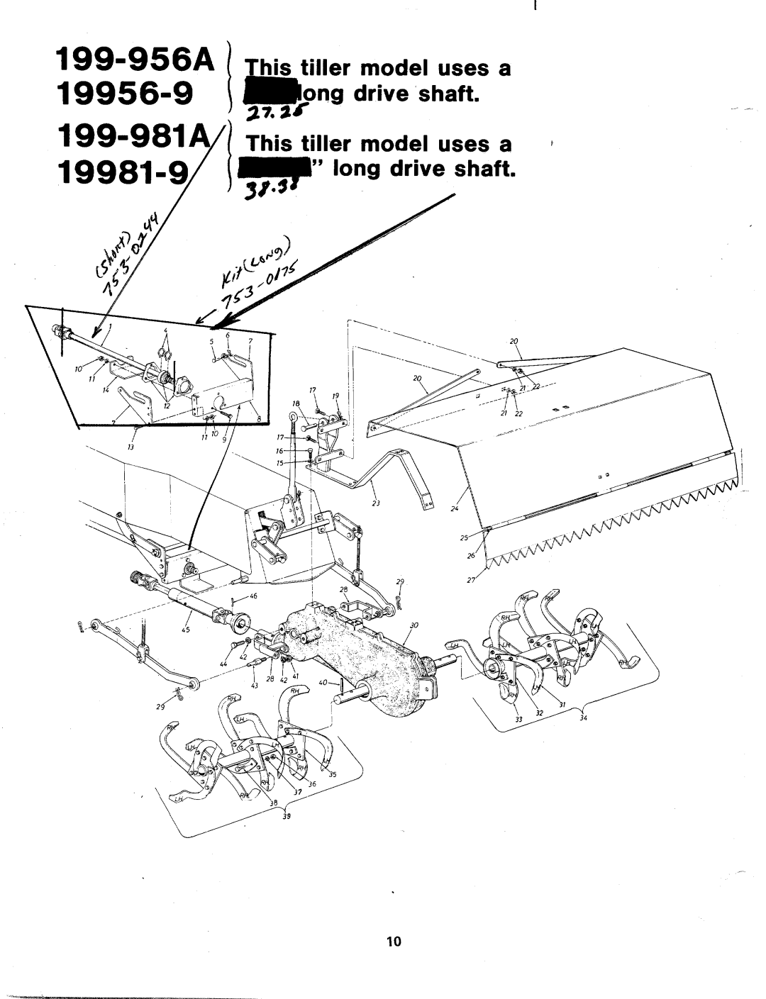 Bolens 19981-9, 19956-9, 199-956A, 199-981A manual 