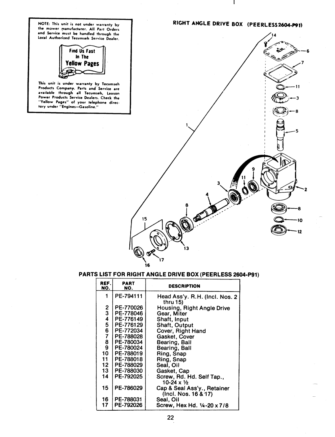 Bolens 191-967 A, 19967-1 manual 