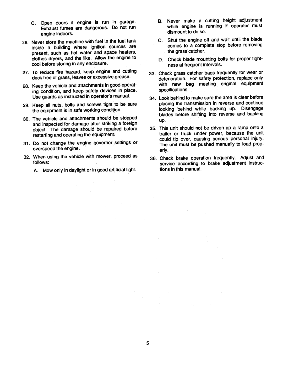 Bolens 2182 manual 