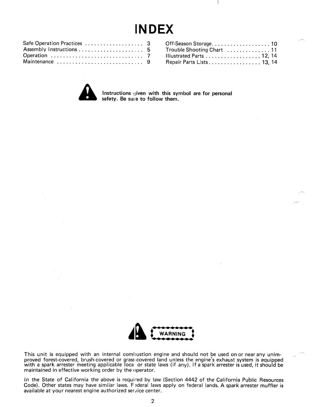 Bolens 247-638-000, 24638B manual 