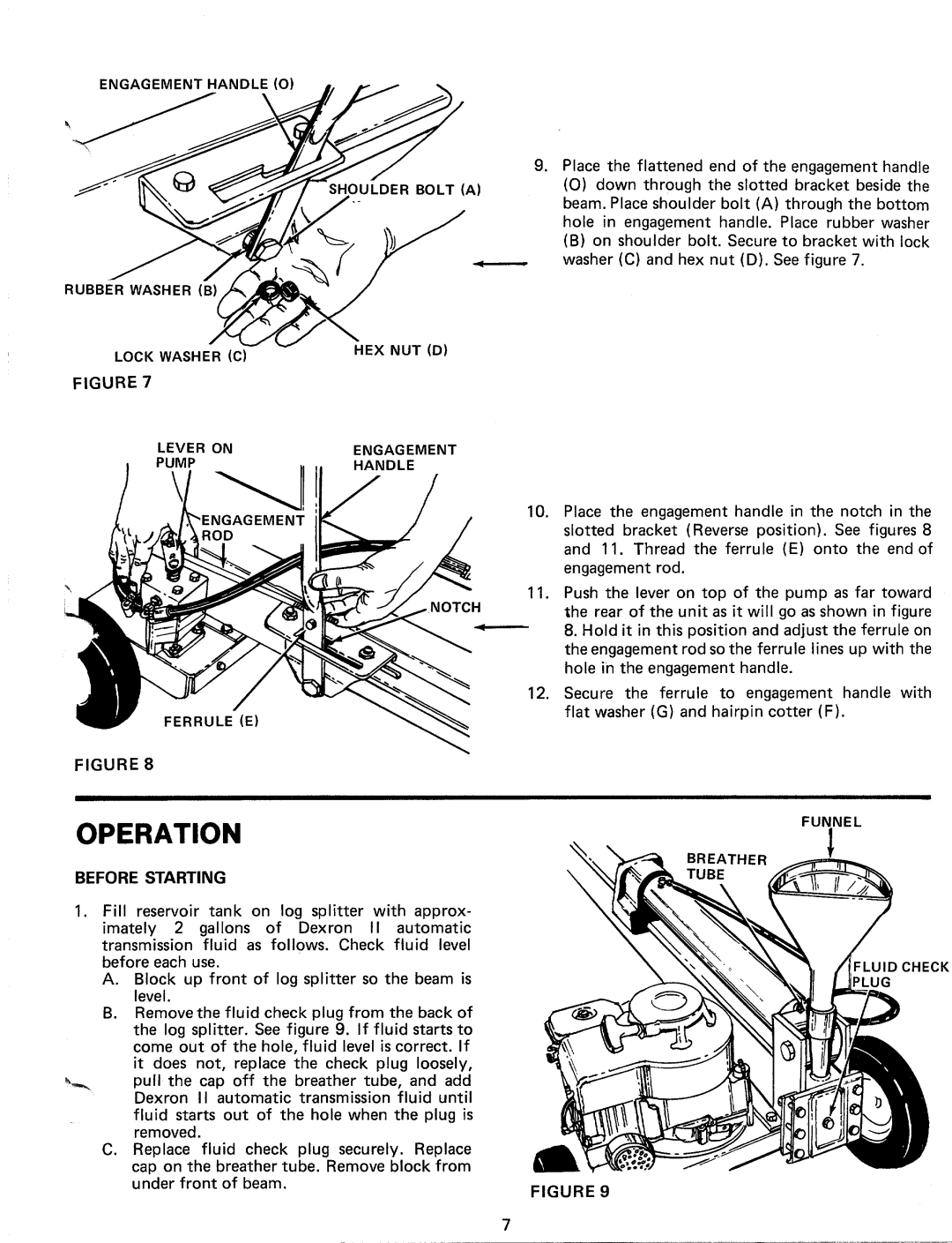 Bolens 24638B, 247-638-000 manual 