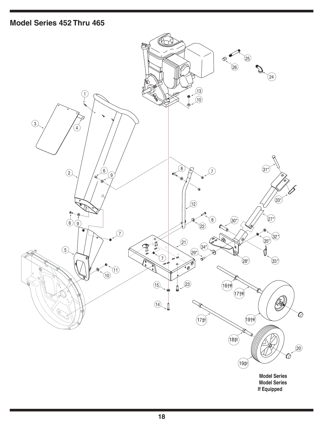 Bolens 452 Thru 465 warranty 30*27 