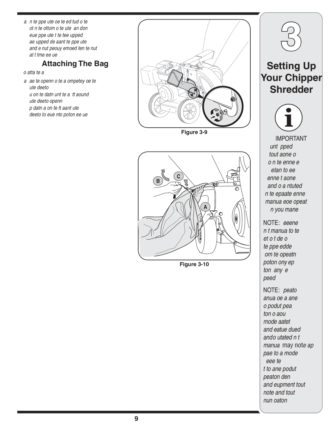 Bolens 450 Series, 460 Series warranty Attaching The Bag 