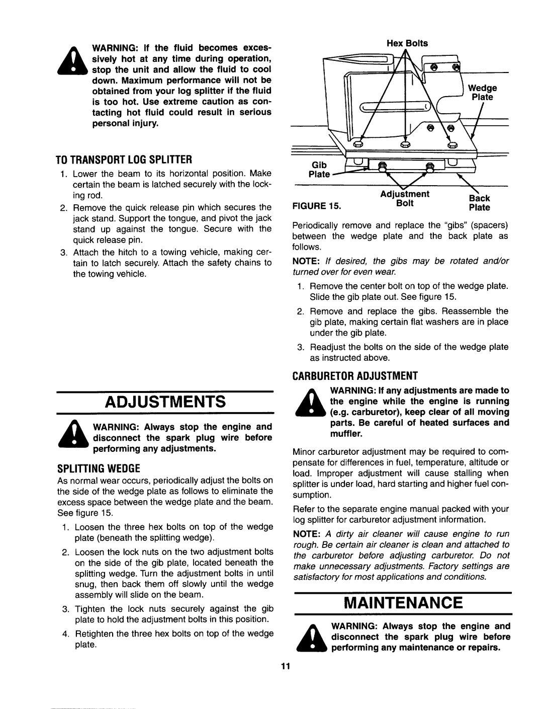 Bolens 522 manual 