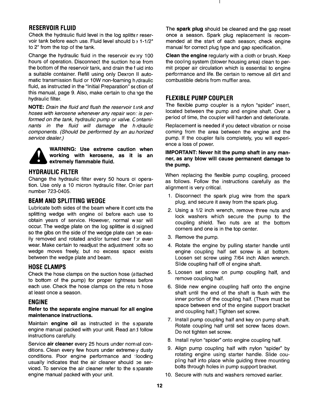 Bolens 522 manual 