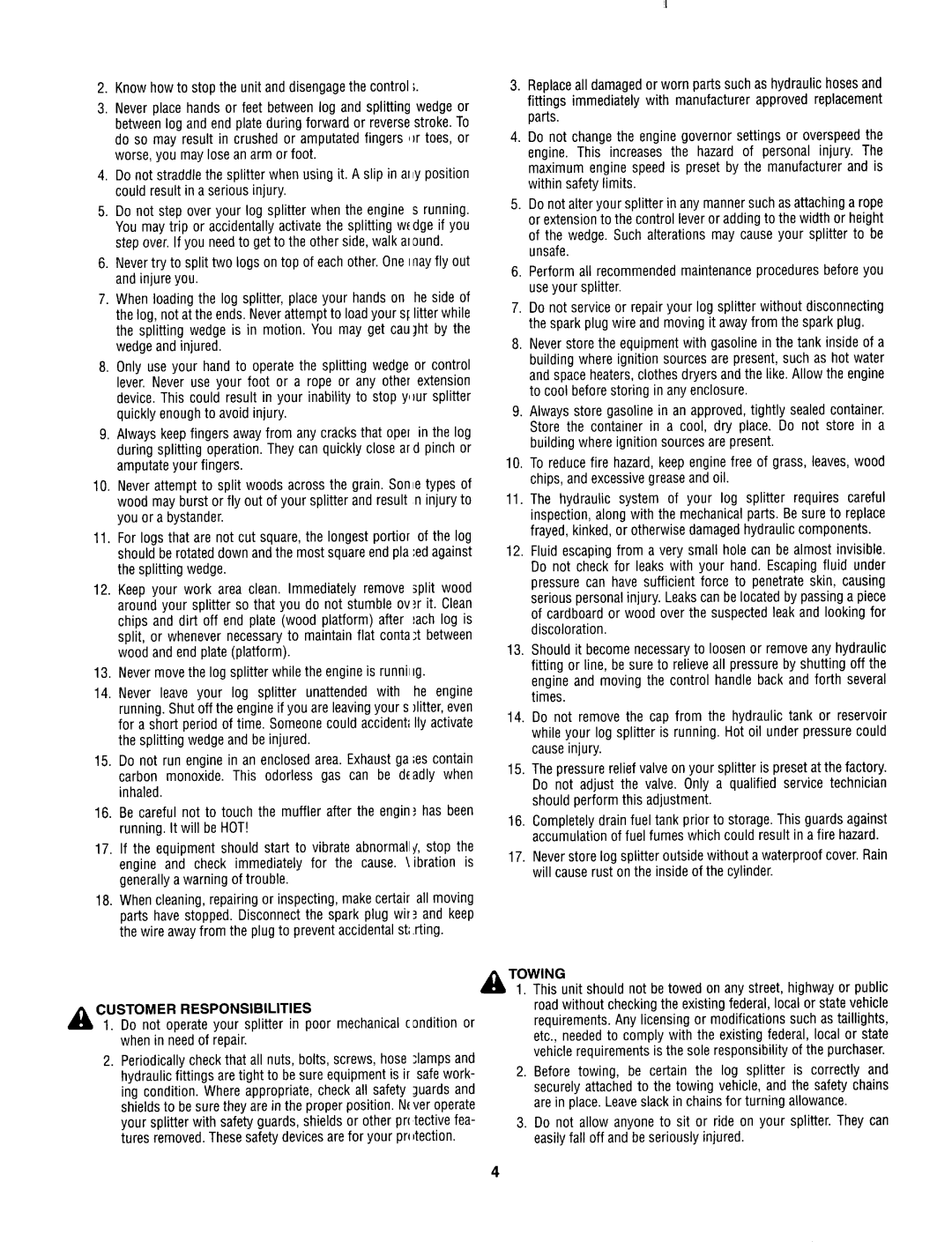 Bolens 522 manual 