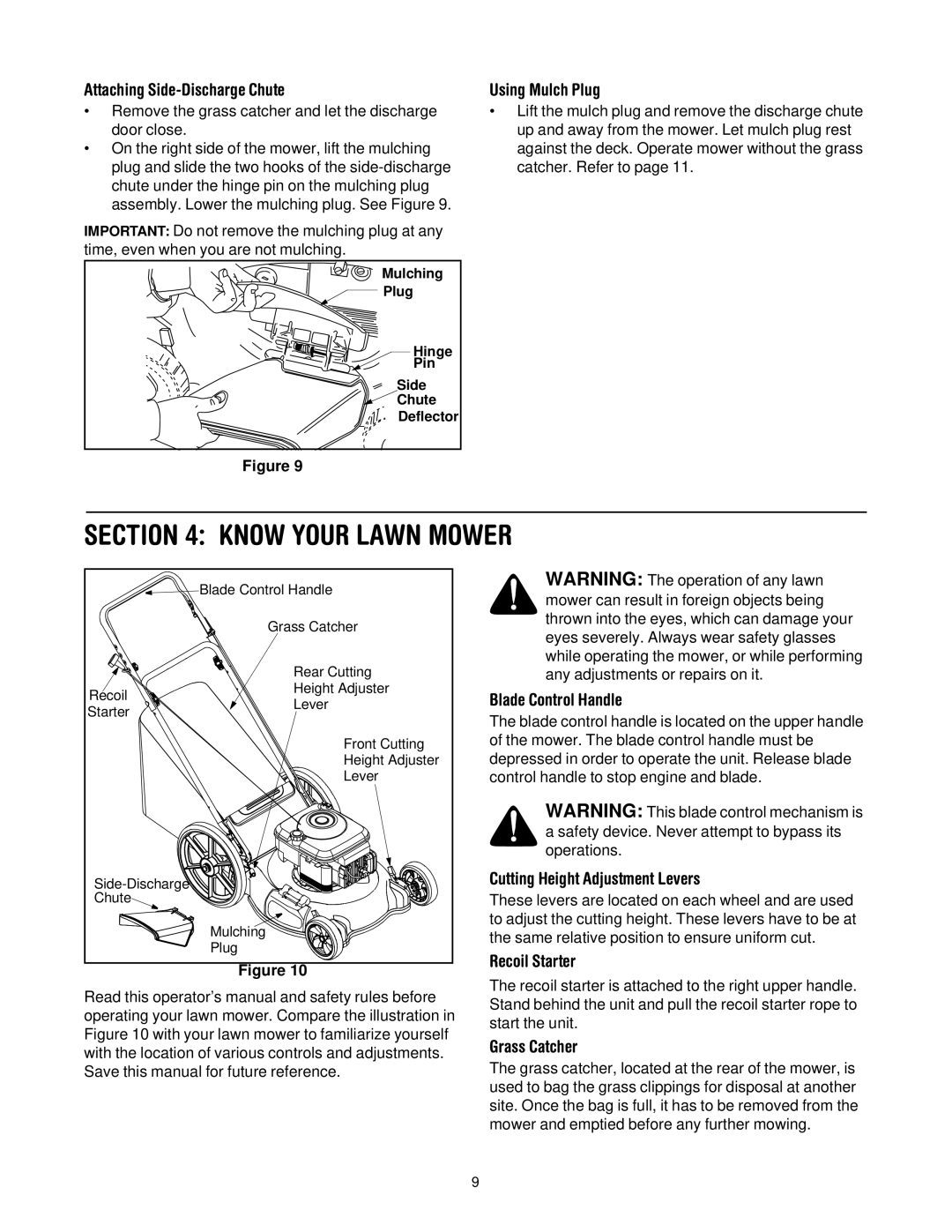 Bolens 546 manual Know Your Lawn Mower 