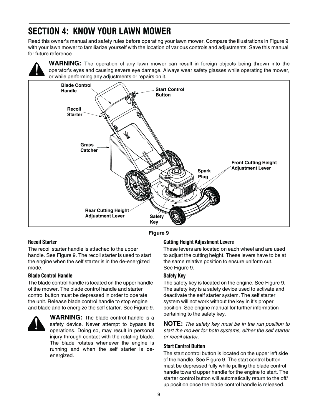 Bolens 589 manual Know Your Lawn Mower 