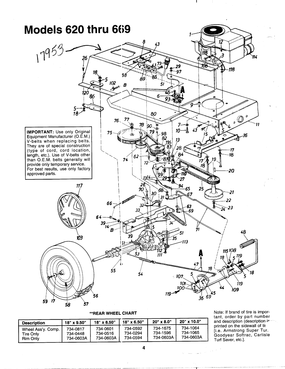 Bolens 620 thru 669 manual 