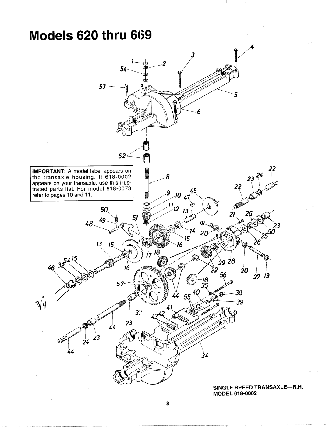 Bolens 620 thru 669 manual 