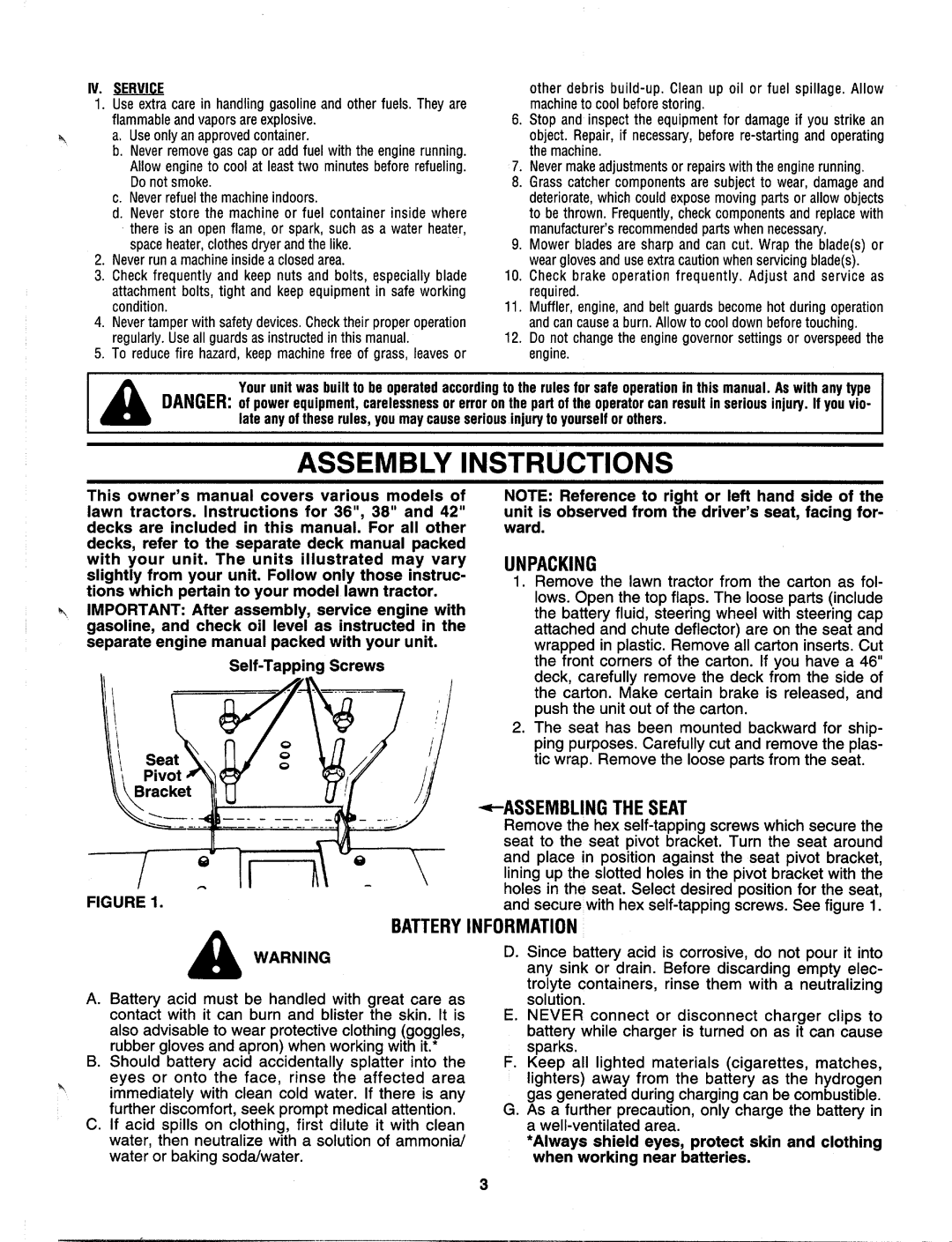 Bolens 660 Thru 679 manual 